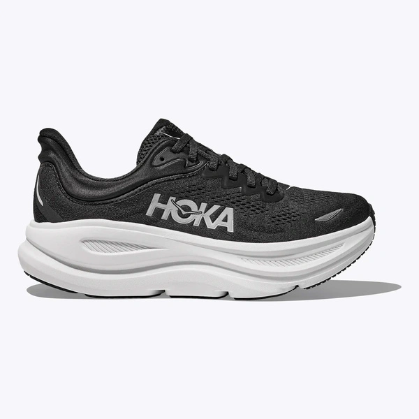 HOKA Bondi 9 Men's Running Shoes Black / White