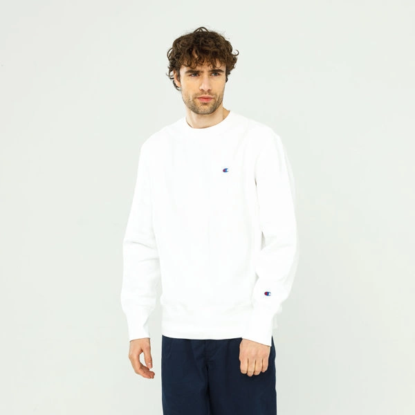 Champion Reverse Weave Crewneck Sweatshirt WHITE