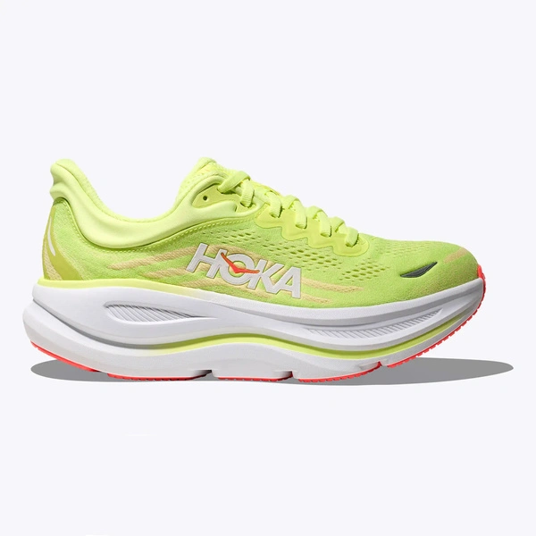 HOKA Bondi 9 Women's Running Shoes Neon Yuzu / Sunlight