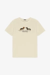 Kaotiko Ivory Puppies Washed T-Shirt