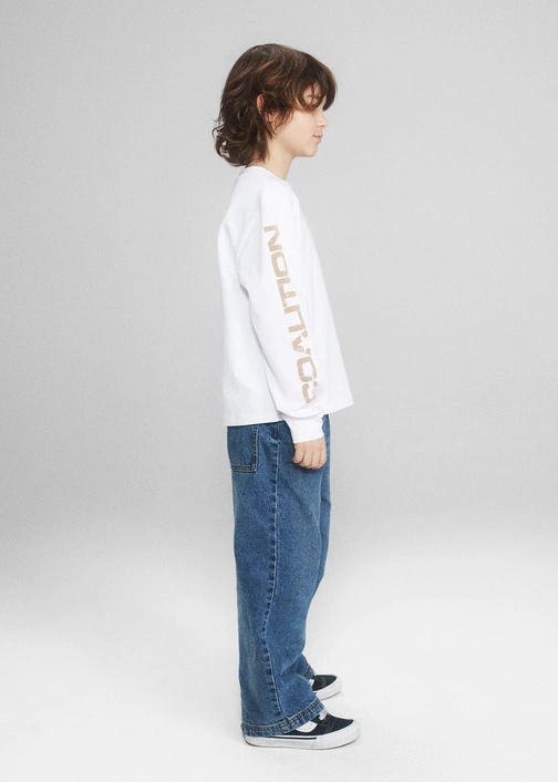 Coalition CLTN SK8 K LG Kids' Long Sleeve T-shirt – white