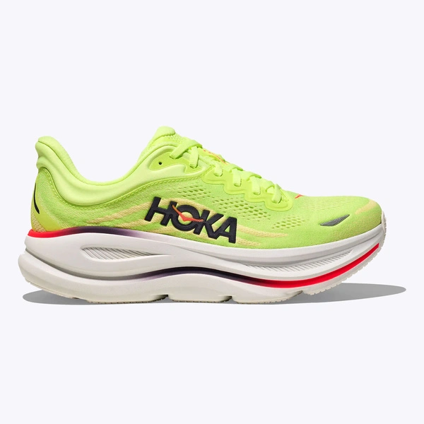 HOKA Bondi 9 Men's Running Shoes Neon Yuzu / Sunlight