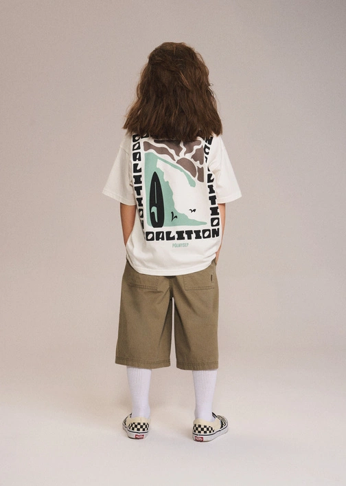 Coalition CLTN K CHECK Kids' T-shirt – off white