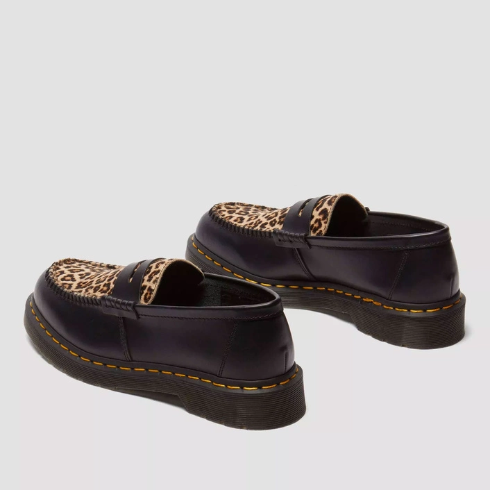Dr. Martens Loafers Penton Leopard-Print Black 41186001
