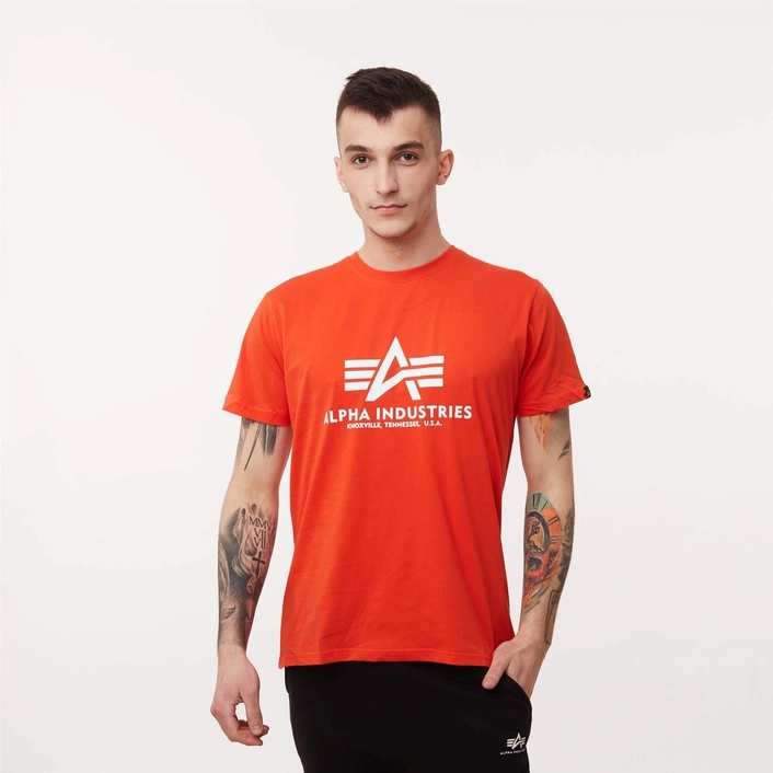 Alpha Industries BASIC T-SHIRT ATOMIC RED