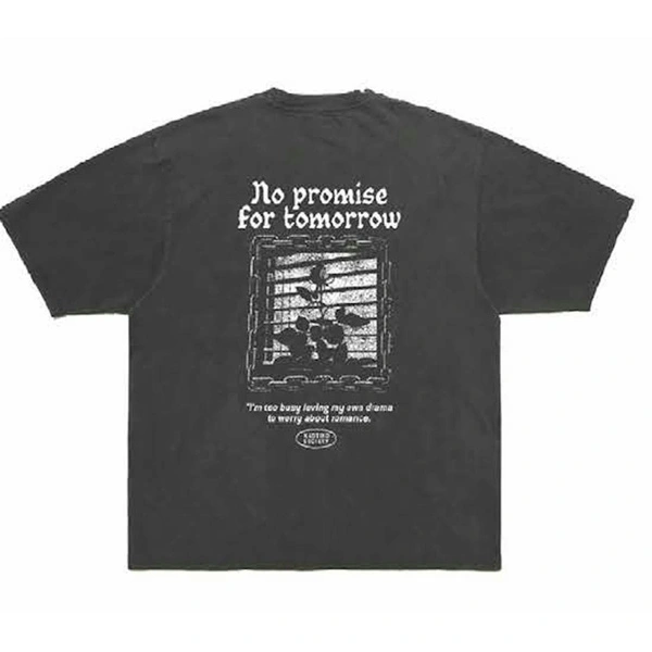Kaotiko No Promise For Tomorrow Washed Black T-shirt