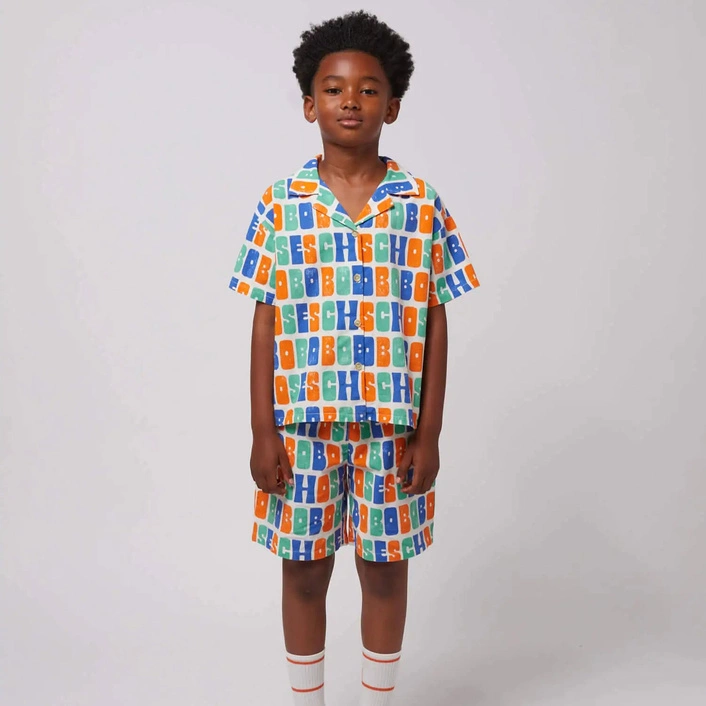 BOBO CHOSES Multicolor Bobo Choses all over woven shirt