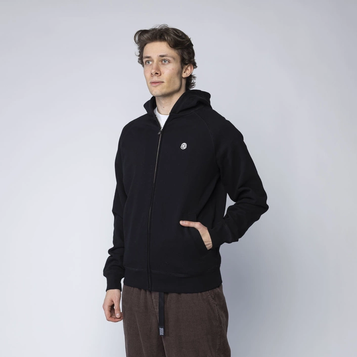 Billionaire Boys Club RUBBER ASTRO ONE POINT ZIP THROUGH HOODY - BLACK