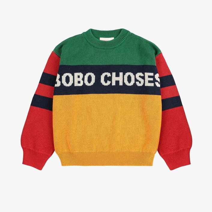 BOBO CHOSES Color block jumper MULTICOLOR 