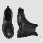 Dr. Martens women's fur-lined Chelsea boots 2976 Leonore II Milled Nappa black 41416001