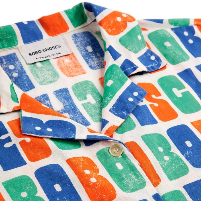 BOBO CHOSES Multicolor Bobo Choses all over woven shirt