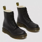 Dr. Martens Women's 1460 Serena Faux Fur Lined Leather Lace Up Boots 21797001