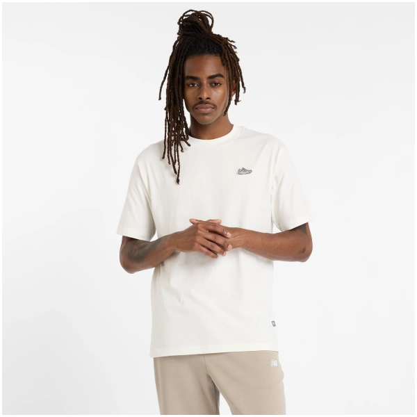 New Balance Men's White T-shirt MT51966SST