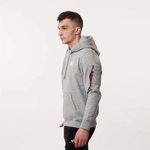 Alpha Industries Back Print Hoody Neon Print GREY