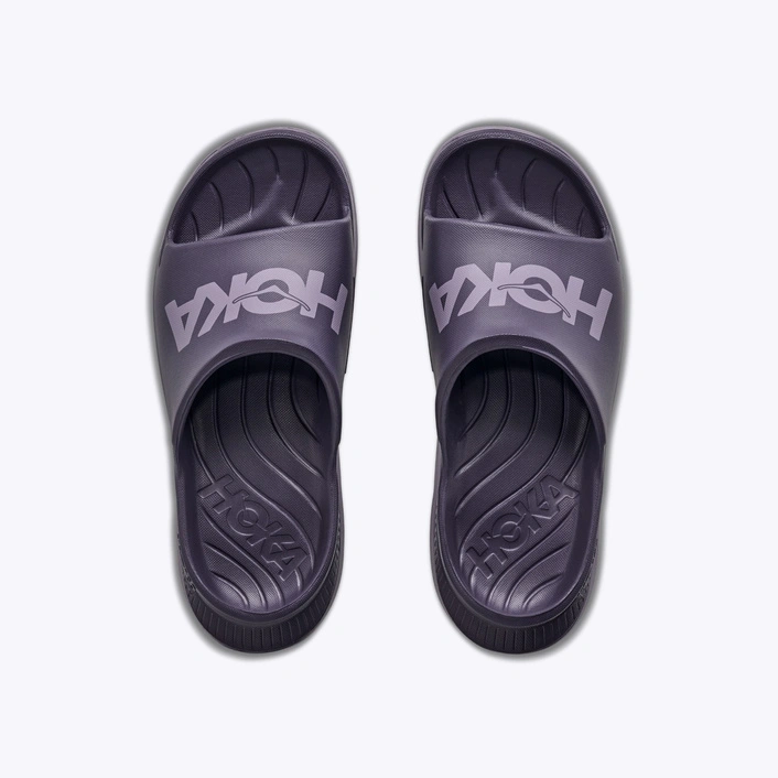 HOKA Ora Athletic Slide Unisex Recovery Slides Squid Ink/Purple Fog