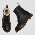 Dr. Martens women's fur-lined boots 1460 Serena black 21797001