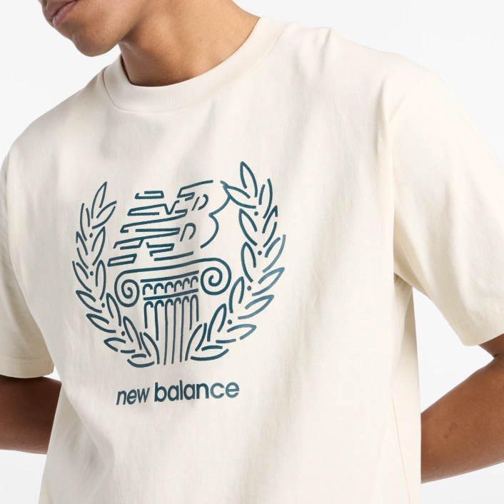 New Balance Men's Beige T-shirt MT51974LIN