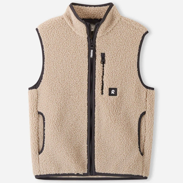 Reima kids' fleece vest Tupas beige 5200497A