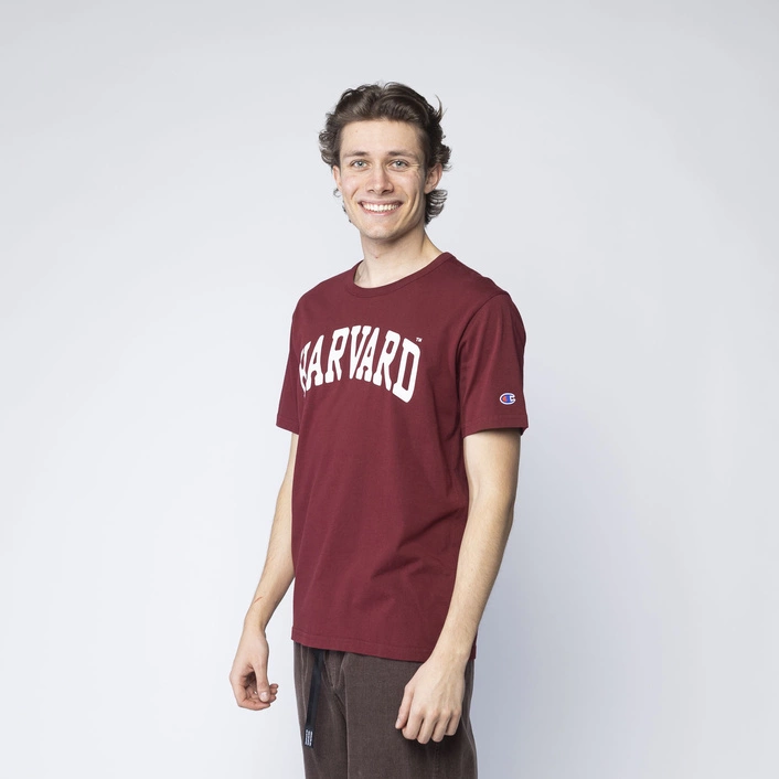 Champion Reverse Weave COLLEGE PRINT T-SHIRT Burgundy