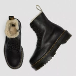 Dr. Martens fur-lined platform boots Jadon Pisa black 25637001