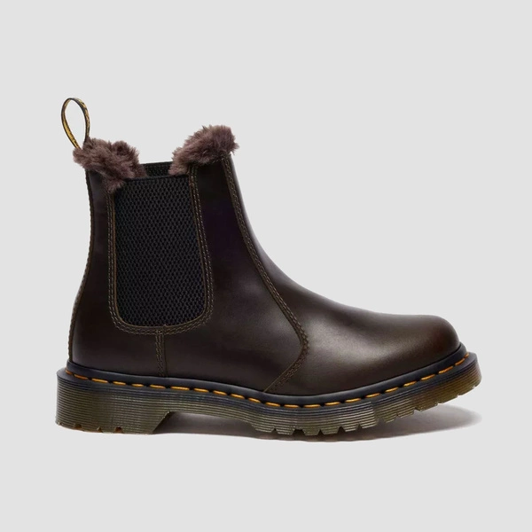 Dr. Martens 2976 Leonore Faux Fur Lined Leather Chelsea Boots 41415020