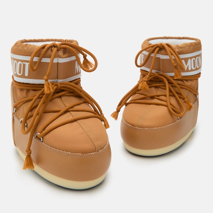 MOON BOOT ICON LOW BROWN COGNAC NYLON