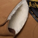 Dr. Martens Slip-On Winter Boots Zebzag Laceless Warm-Lined Nubuck Light Brown 42019200