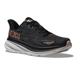 HOKA Clifton 9 Women's Running Shoes Black / Rose Gold