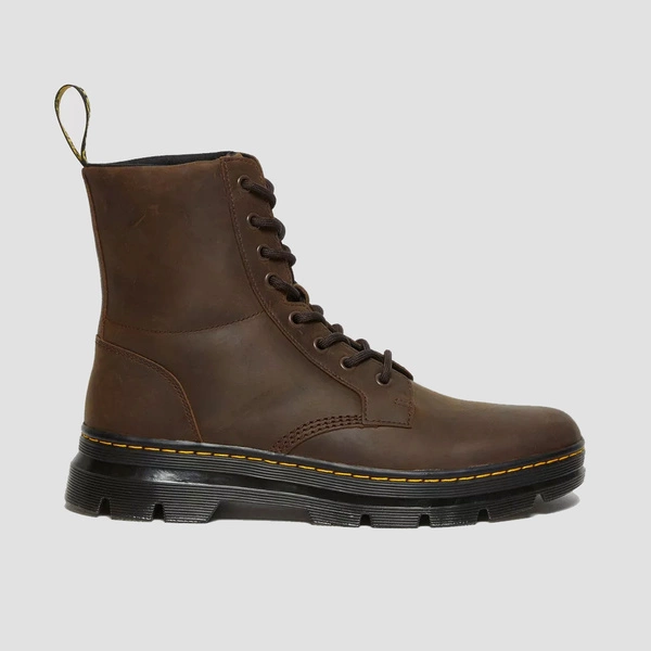 Dr. Martens boots Combs Crazy Horse dark brown 26006207