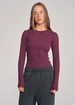 Coalition CLTN FARON Women's long-sleeve T-shirt – plum