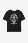 Kaotiko Washed Hypnotize Black T-shirt AQ032-01-M002