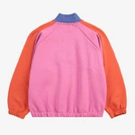 BOBO CHOSES Smiling color block 1/4 zipped sweatshirt