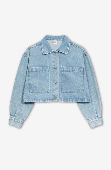 Kaotiko Pockets Washed Denim Jacket AP026-01-K002