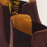 Dr. Martens Chelsea boots 2976 Yellow Stitch Crazy Horse cherry red 27486600