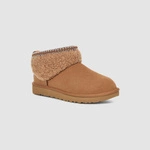 UGG W CLASSIC ULTRA MINI CURLY BOOT CHESTNUT