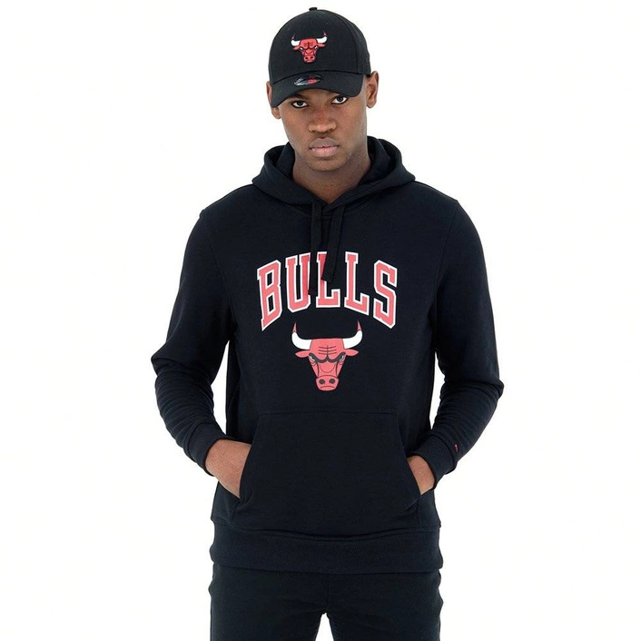 NEW ERA Chicago Bulls Black Hoodie