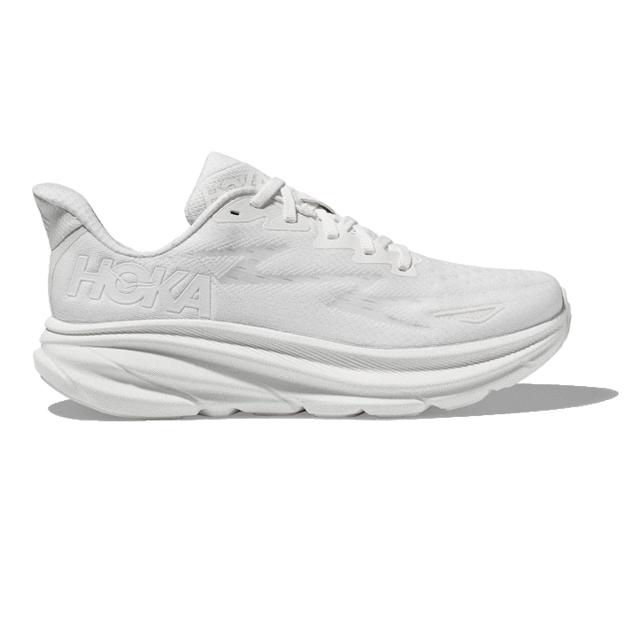 Hoka MEN'S CLIFTON 9 WHITE/WHITE