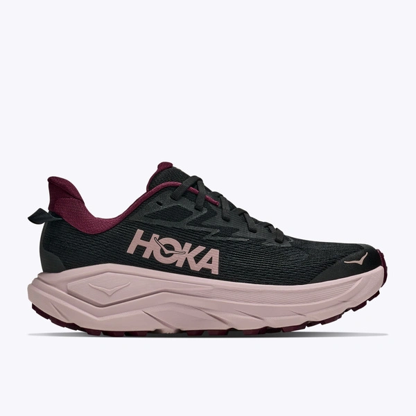 HOKA Challenger 8 Women's Trail Running Shoes Black/Pink Opal