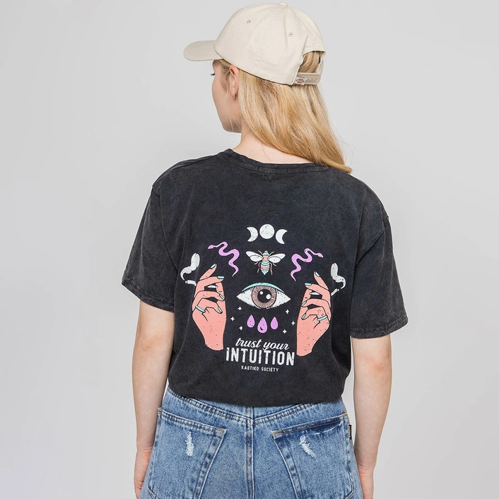 Kaotiko Intuition Washed T-shirt Black