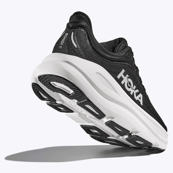 HOKA Bondi 9 Men's Running Shoes Black / White