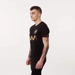 Alpha Industries NASA Reflective T-SHIRT BLACK/GOLD