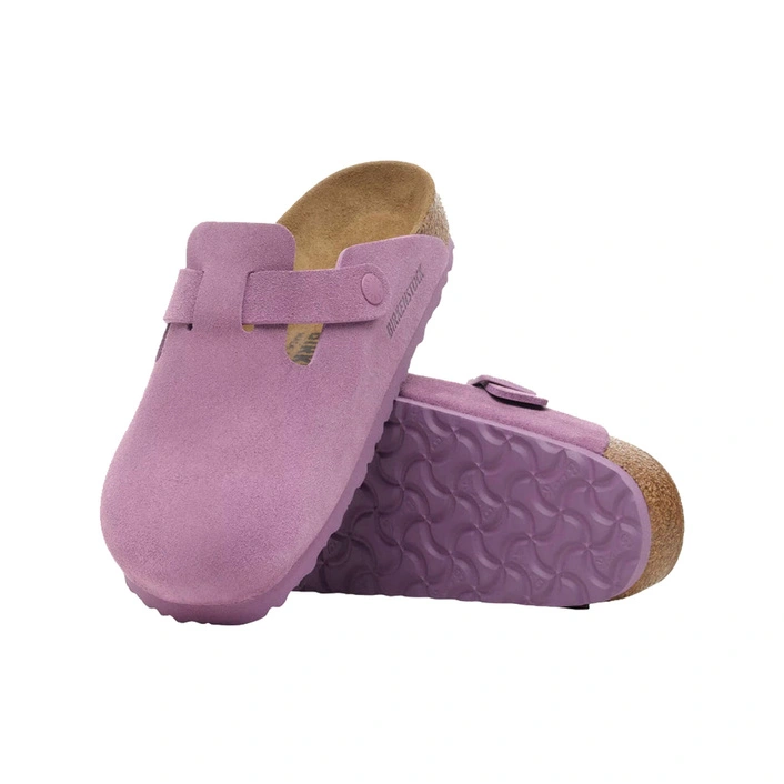Birkenstock Boston Suede Leather Mauve 1030626 (Regular)