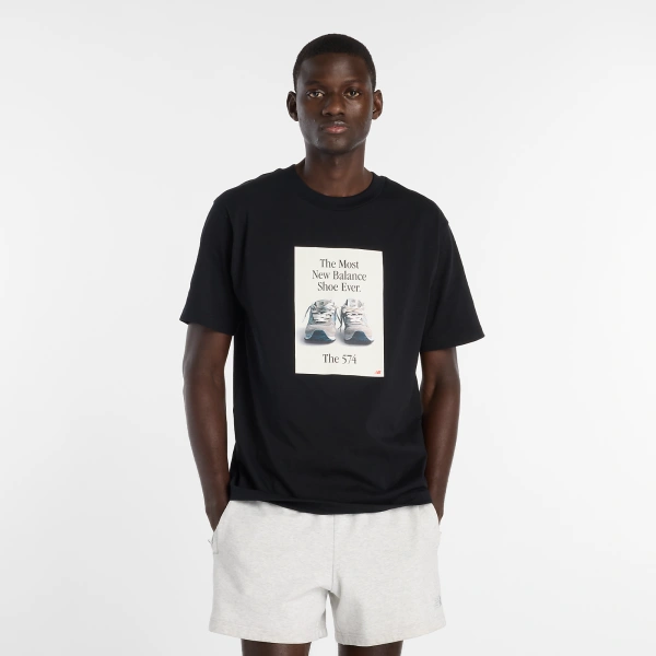 New Balance Men's Black T-shirt MT61B0WFBK