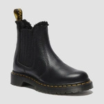 Dr. Martens women's fur-lined Chelsea boots 2976 Leonore II Milled Nappa black 41416001