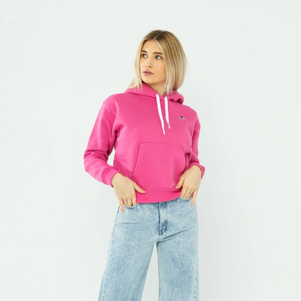 Champion WMNS ORGANIC COTTON BLEND C LOGO HOODIE Fuchsia