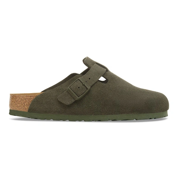 Birkenstock Boston Suede Leather Thyme 1024714 (Narrow)