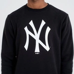 NEW ERA New York Yankees Team Logo Black Crew Neck Sweatshirt