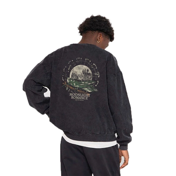 Kaotiko CREW WASHED MOONLIGHT ROMANCE Sweatshirt