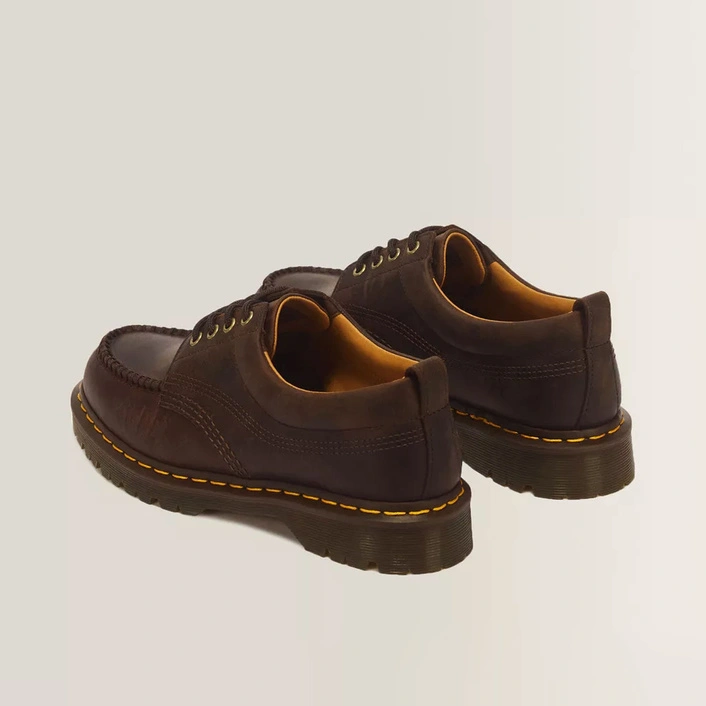 Dr. Martens Shoes Lowell 4 Eye Crazy Horse Dark Brown 43348200