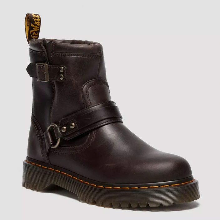 Dr. Martens biker boots Anistone Harness Crazy Horse dark brown 41870200